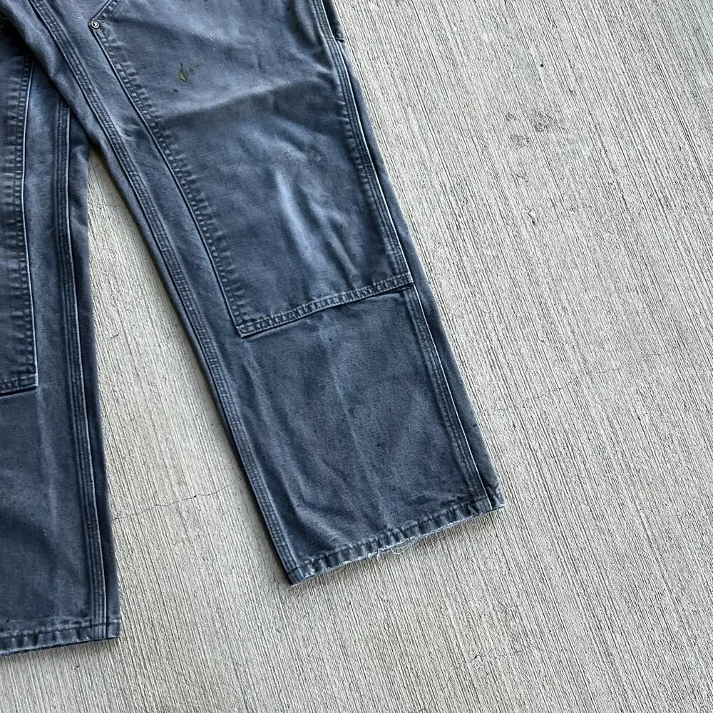 Carhartt faded gray double knee work wear carpenter pants